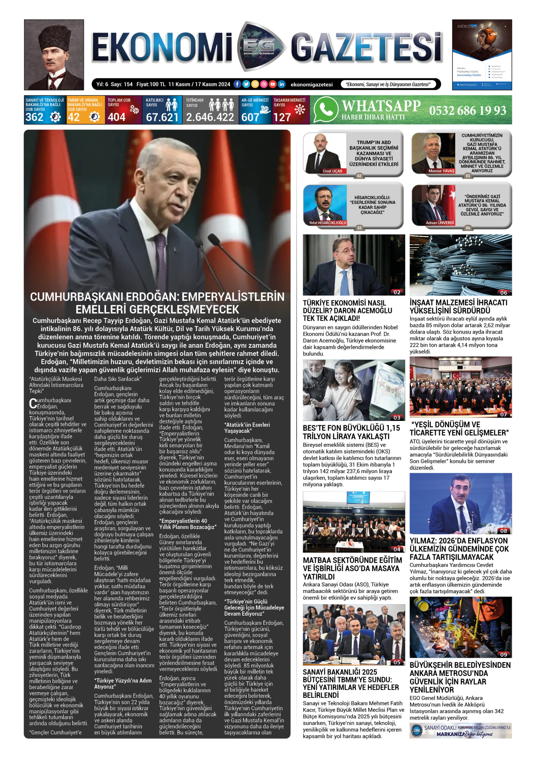 Ekonomi Gazetesi 154. Sayı