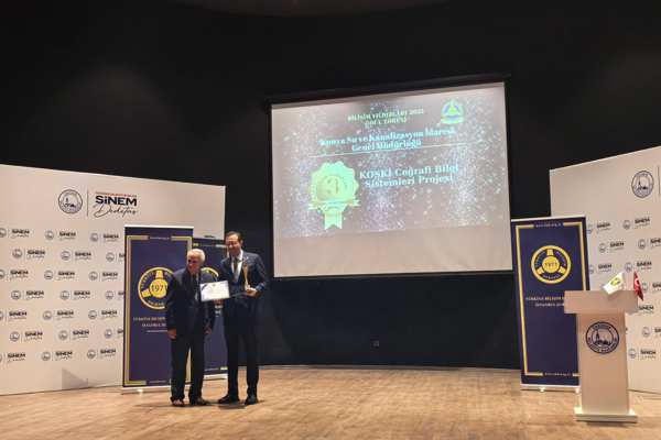 KOSKİ Genel Müdürlüğünün KoskiCBS Projesi, ödül kazandı