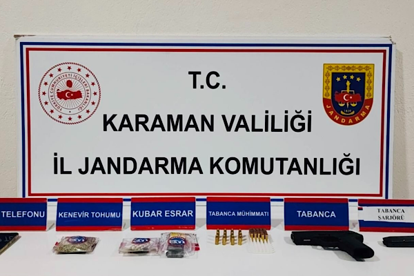 Karaman Jandarma’dan asayiş, narkotik operasyonları