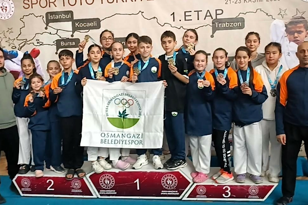 Türkiye Yıldızlar Ligi’nde madalyalar Osmangazi’ye geldi