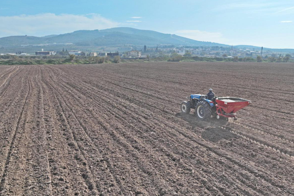 Akhisar’da buğday ve arpa ekimi yapıldı
