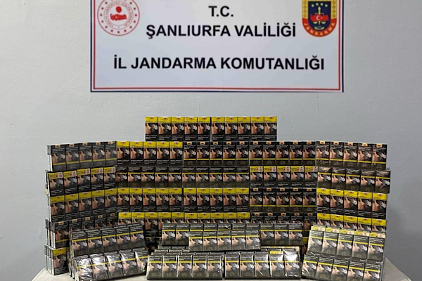 Şanlıurfa’da kaçak sigara operasyonu
