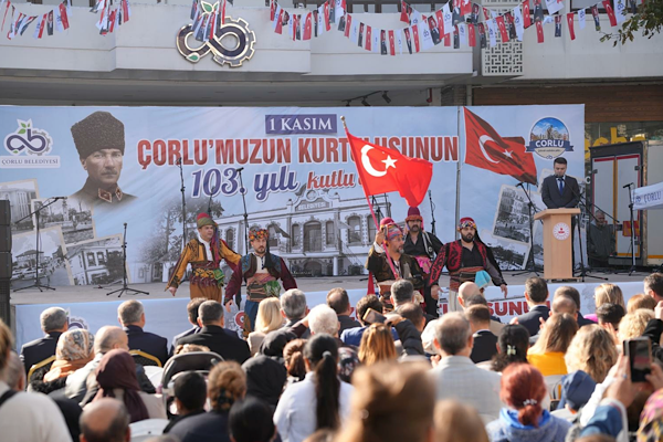 Çorlu’nun kurtuluşunun 103. yılı etkinliklerle kutlandı