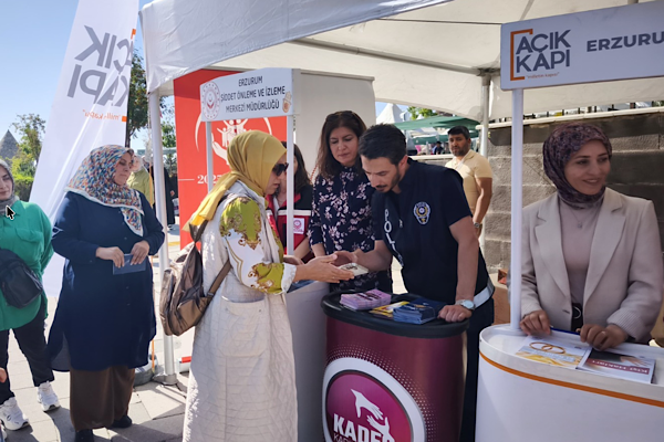 Erzurum Açık Kapı’dan kadına yönelik şiddet bilgilendirmesi