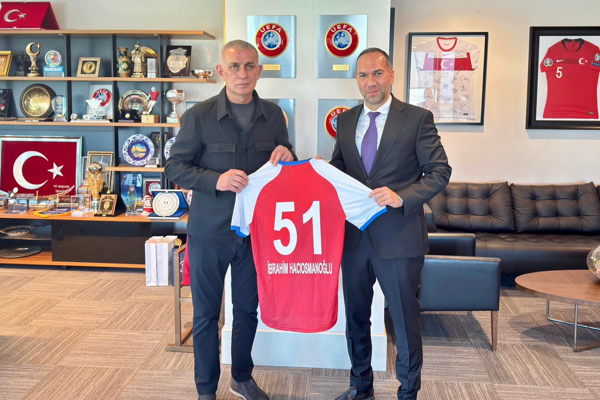 Başkan Özdemir’den TFF Başkanı Hacıosmanoğlu’na ziyaret