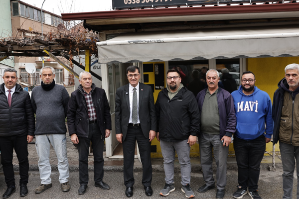 Başkan Kahveci, taksicilerle bir araya geldi