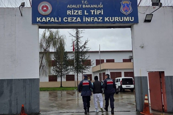 Rize’de aranan hükümlü Yakalandı