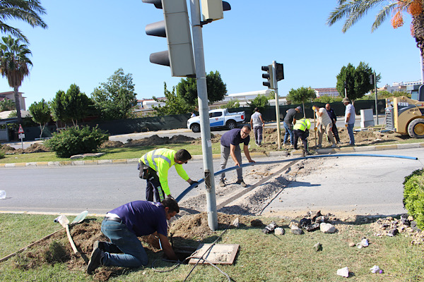 Manavgat’ta sinyalizasyon altyapısı yenileniyor