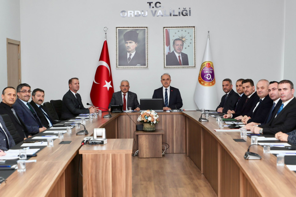 Vali Erol, SANTEK Toplantısı’na başkanlık eti