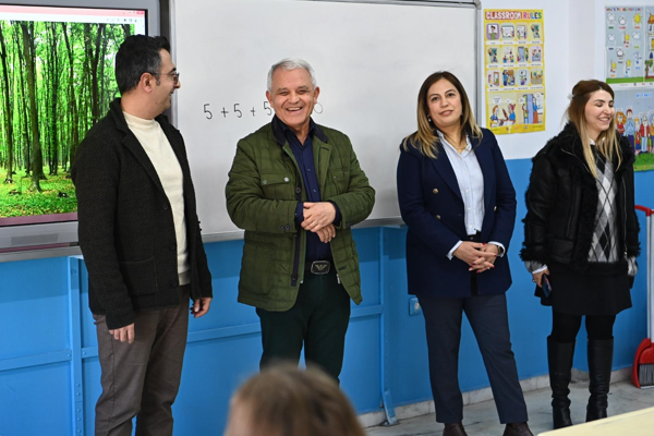 Başkan Şahin’den Kıbrısköy İlkokulu’na ziyaret