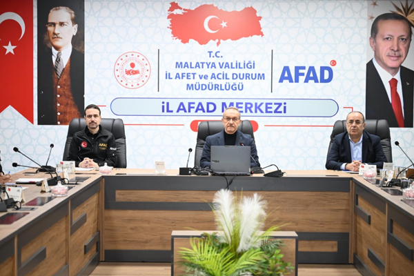 Malatya’da Afet Koordinasyon Toplantısı gerçekleştirildi
