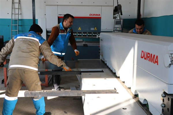 Haliliye Belediyesi Kendi Çöp Konteynerini Üretmeye Başladı