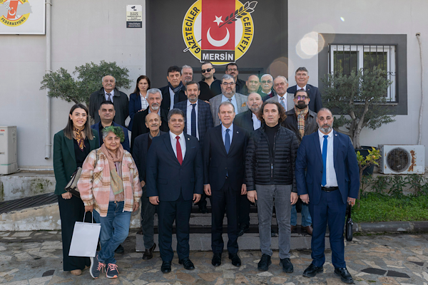 Başkan Seçer’den Mersin Gazeteciler Cemiyeti’ne ziyaret