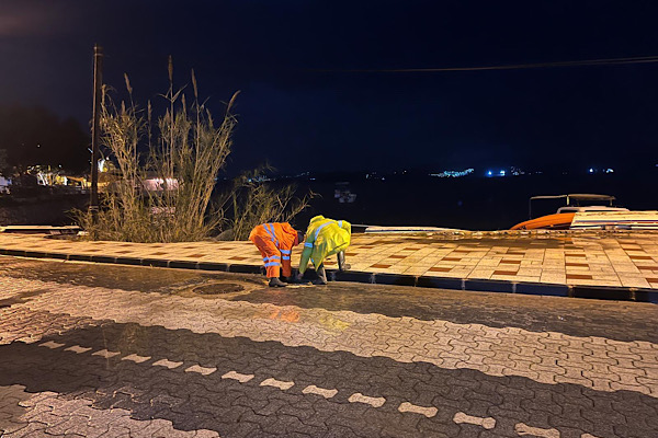 Milas’ta ekipler yağışın ardından saha çalışmaları yürüttü