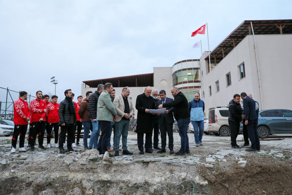 Düzcespor Altyapı Konaklama Tesisi’nin yapımına başlandı