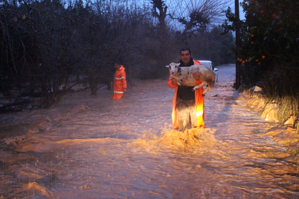 Antalya’da yağmur ve fırtınaya karşı çalışmalar sürdürülüyor