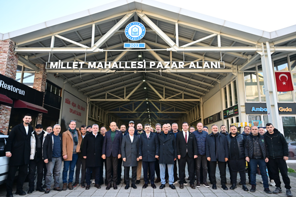 Başkan Yılmaz, Millet Mahallesi pazar esnafıyla buluştu
