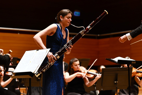 Fransız fagot sanatçısı Sophie Dervaux, İzmir’de sahne aldı