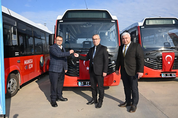 Manisa’da toplu ulaşım filosuna 12 yeni araç eklendi