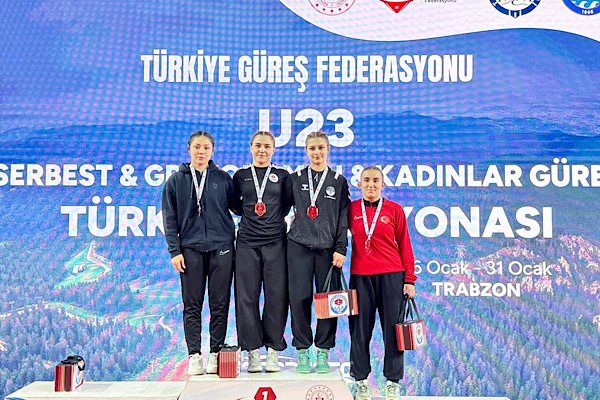 Trabzon’da sporcular U23 Türkiye Güreş Şampiyonası’nda derece elde etti