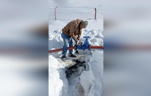 Çatak’da çığdan zarar gören terfi merkezi yeniden hizmete alındı