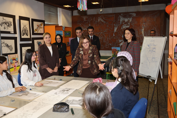 Başkan Şahin’den yarıyıl tatili atölyelerine ziyaret