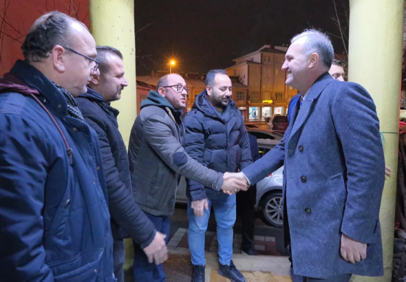 İnegöl’de protokol üyeleri, yeni yıl ziyaretleri gerçekleştirdi