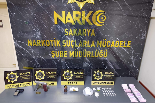 Sakarya’da uyuşturucu operasyonu düzenlendi