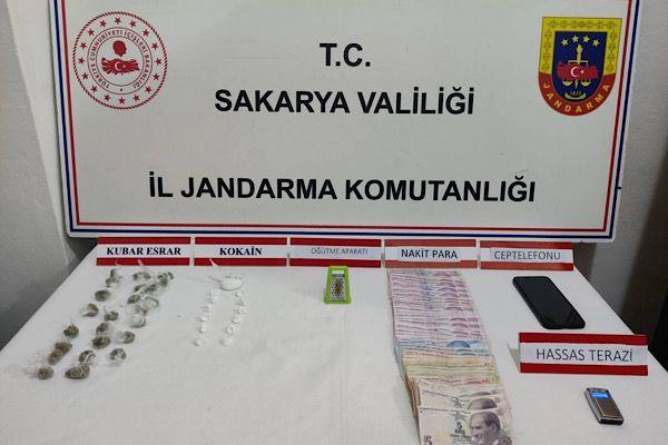 Sakarya’da uyuşturucu operasyonu düzenlendi