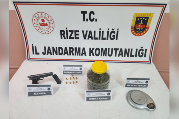 Rize’de uyuşturucu operasyonu