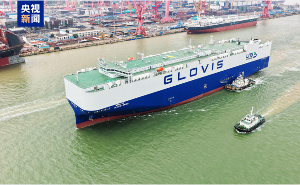 Dünyanın ilk on bin araç kapasiteli Ro-Ro gemisi deniz testine çıktı