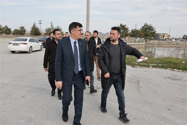 Başkan Kahveci, Fuar Alanını inceledi