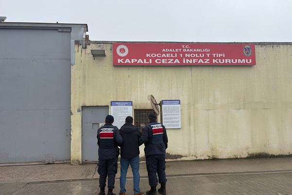 Kocaeli’de hapis cezası bulunan 1 şahıs yakalandı