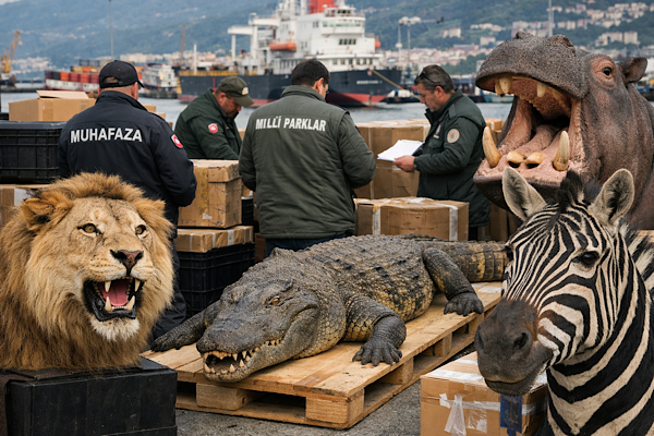 Trabzon Limanı’nda yaban hayatı kaçakçılığı operasyonu