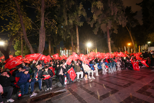 A Milli Takım’ın maçı, Buca’da izlendi