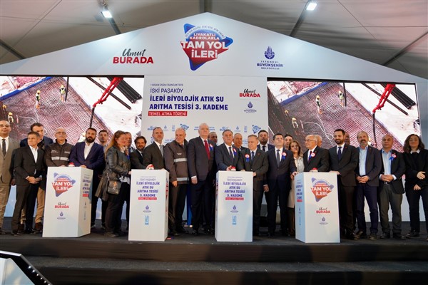 İSKİ Paşaköy İleri Biyolojik Atık Su Arıtma Tesisi 3. kademesi için temel atıldı