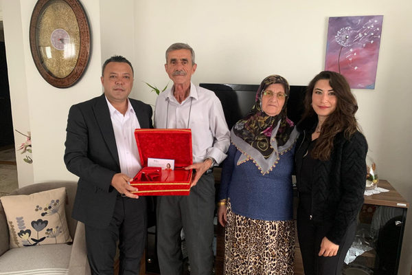 Kıbrıs gazilerine ev ziyareti gerçekleştirildi