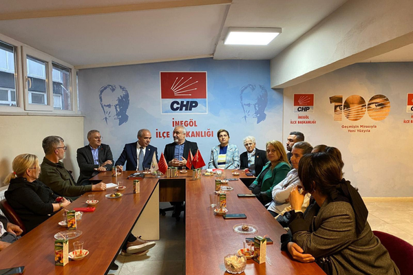 CHP heyetleri İnegöl gündemi için bir araya geldi