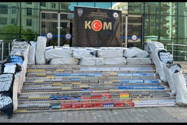 Şanlıurfa’da 3,5 milyon liralık kaçak sigara operasyonu