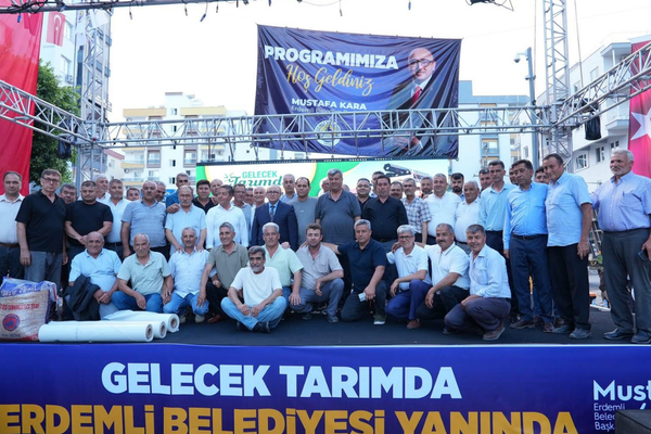 Erdemli’de üreticilere tarımsal destek sağlandı