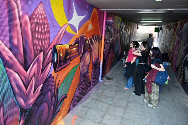 Farabi Alt Geçidi, grafiti çalışmalarıyla renklendirildi