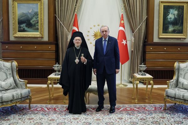 Cumhurbaşkanı Erdoğan, Fener Rum Patriği Bartholomeos’u kabul etti