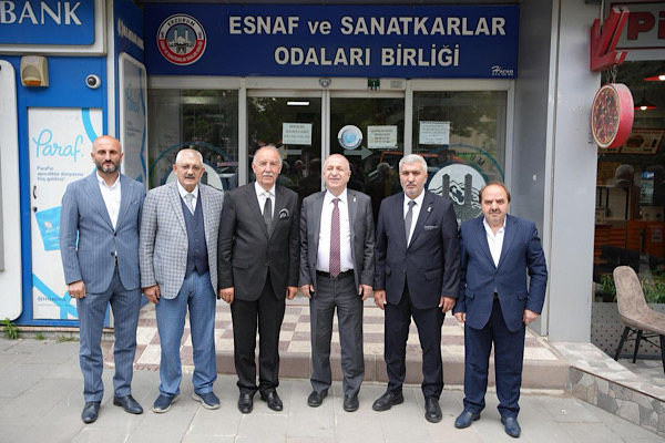 Özdağ, Erzurum Esnaf ve Sanatkarlar Odaları Birliği’ni ziyaret etti