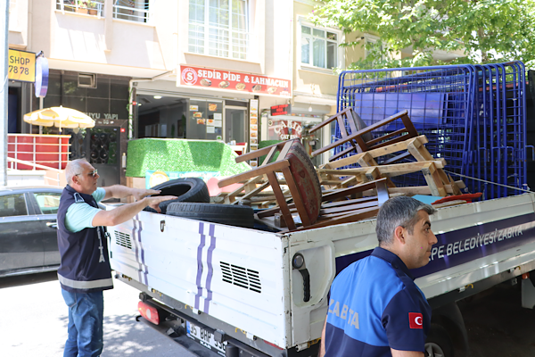 Maltepe’de zabıta ekiplerinden işgal ve işyeri denetimi