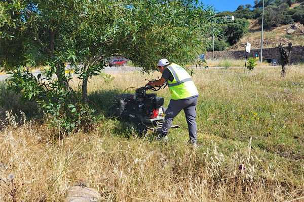 Bodrum genelinde 104 bin metrekareyi aşkın alanda ot temizliği yapıldı