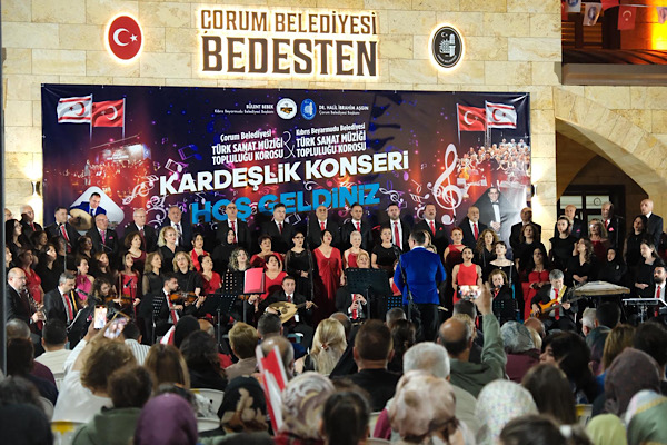 Çorum ve Beyarmudu belediyelerinden ortak “Kardeşlik Konseri”