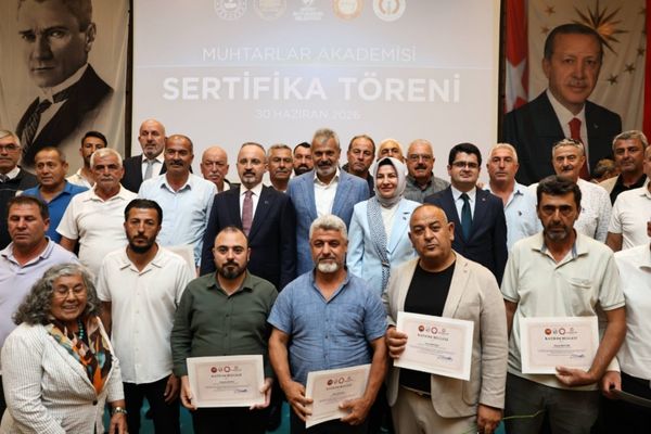 Hatay’da Muhtarlar Akademisi sertifika töreni düzenlendi