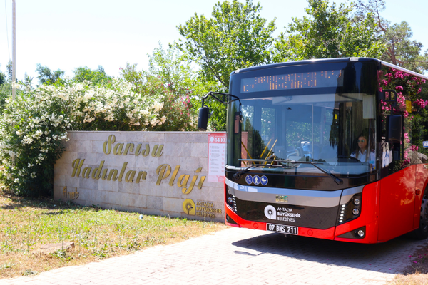 Sarısu Kadınlar Plajı’na ücretsiz ring seferleri başladı
