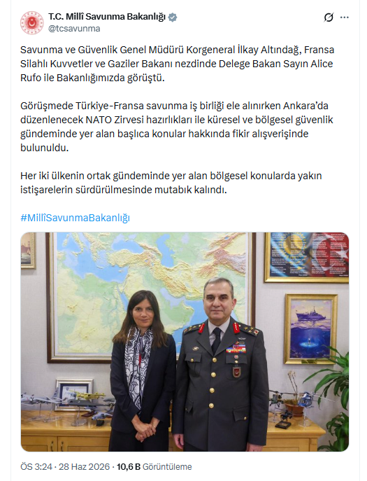 Türkiye–Fransa savunma görüşmesi: NATO Zirvesi ve güvenlik gündemi masada