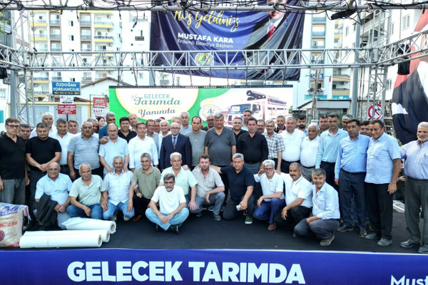 Erdemli’de üreticilere tarımsal destek dağıtıldı